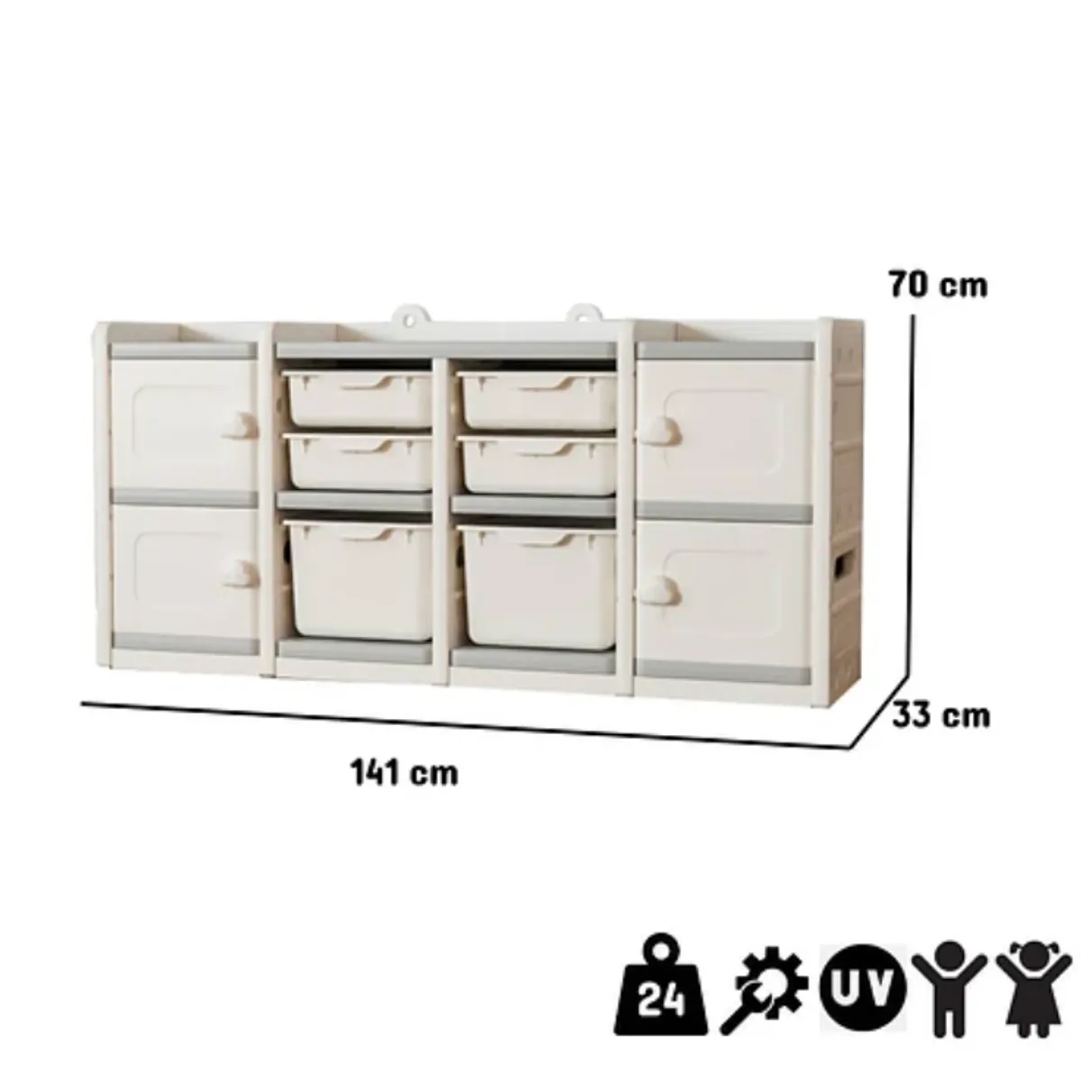 KIDSCOOL - Organizador Horizontal 8 Sunny