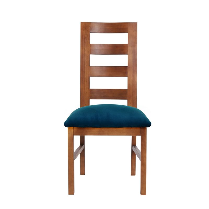 LATAM HOME - SILLA GRANADA TELA VELVET AZUL PETROLEO