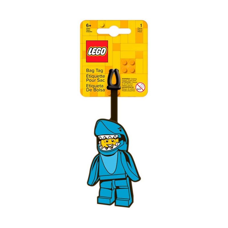GENERICO - ETIQUETA DE BOLSA LEGO ICONIC BAG TAG SHARK SUIT GUY