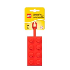 GENERICO - ETIQUETA DE BOLSA LEGO ICONIC BAG TAG 2X4 RED