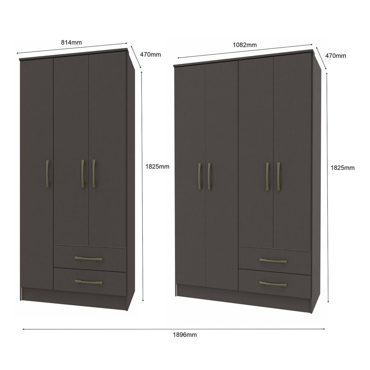 VEKKAHOME - COMBO PEQUIM DARK 3P+4P (271069+271070)