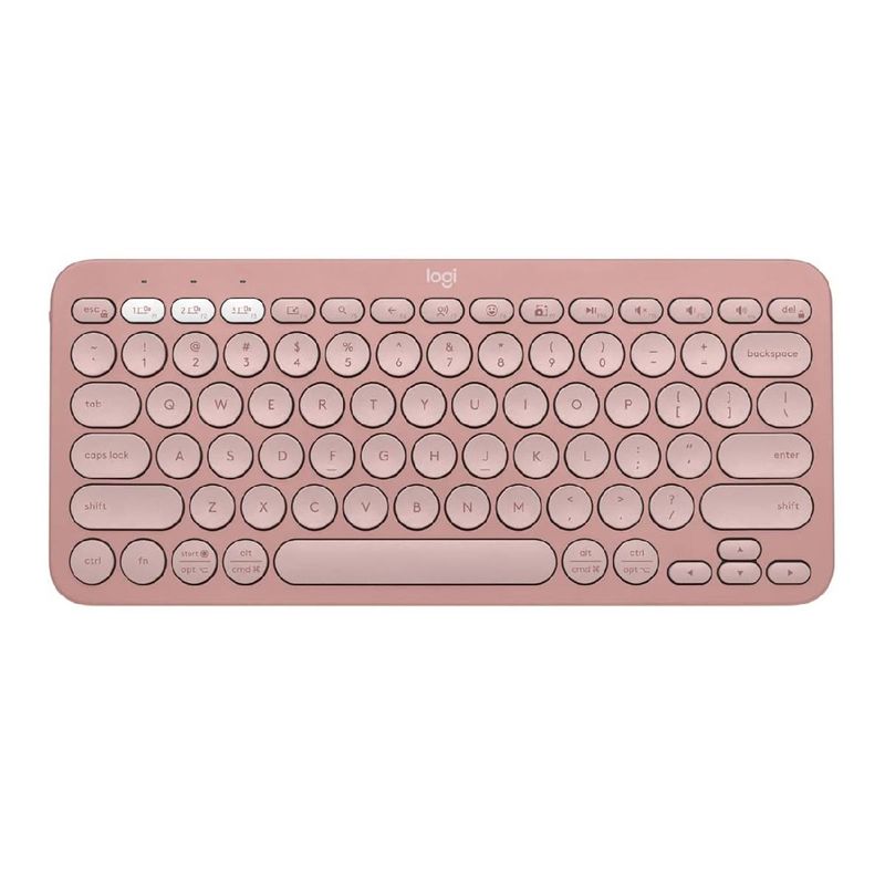 LOGITECH - Teclado Logitech Pebble Keys 2 K380S Rosado Español