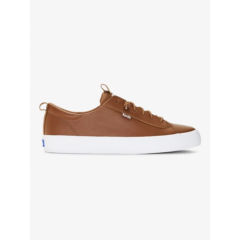 KEDS - Zapatilla Cuero Mujer Kickback Café KEDS