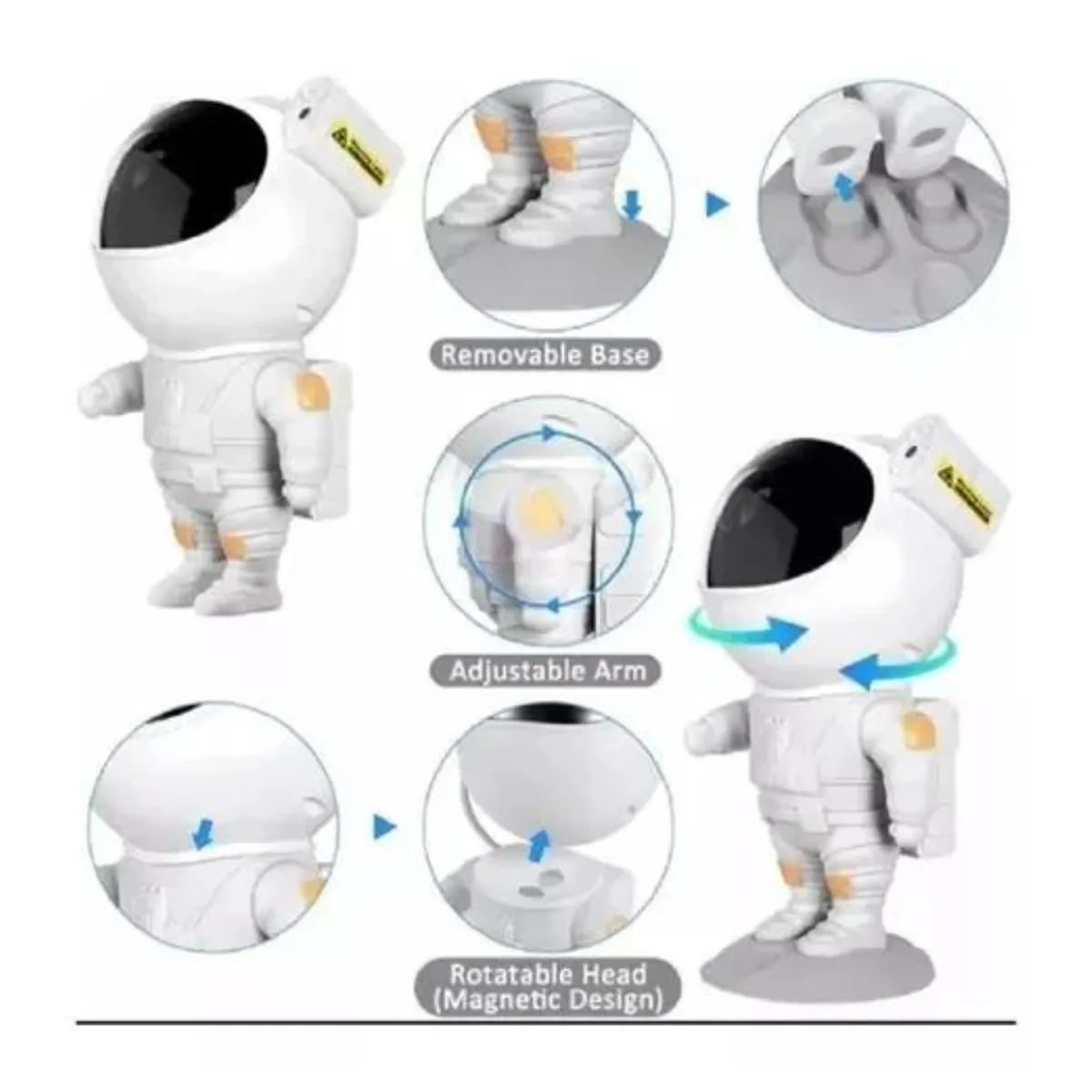 GENERICO - Proyector Galaxia Estrellas Led Astronauta