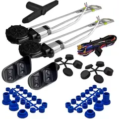 GENERICO - Kit Alzavidrios Eléctrico 2 Puertas Universal Alta Calidad