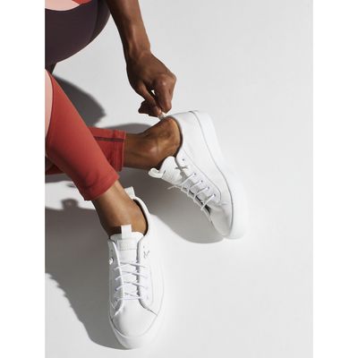 Imagen 2 del producto Zapatilla Cuero Blanca Mujer Kickback