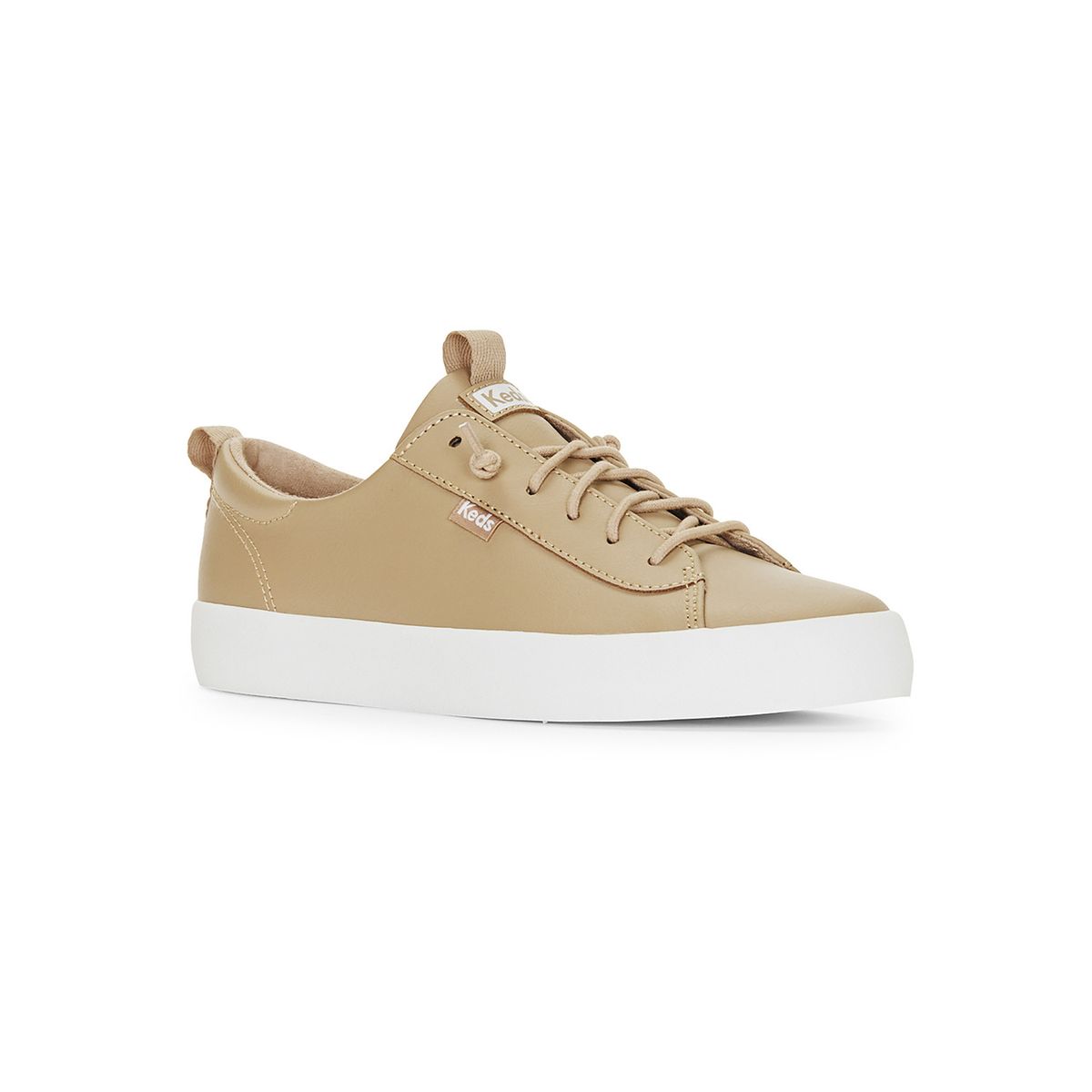 KEDS - Zapatilla Cuero Mujer Kickback Café Claro KEDS