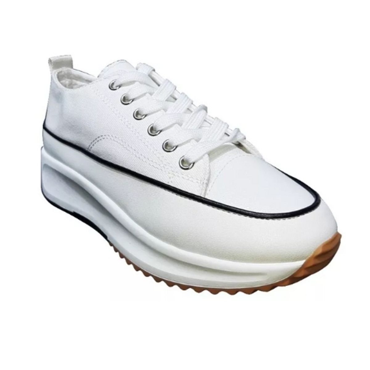 GENERICO - Zapatillas De Lona Con Plataforma Full Moda