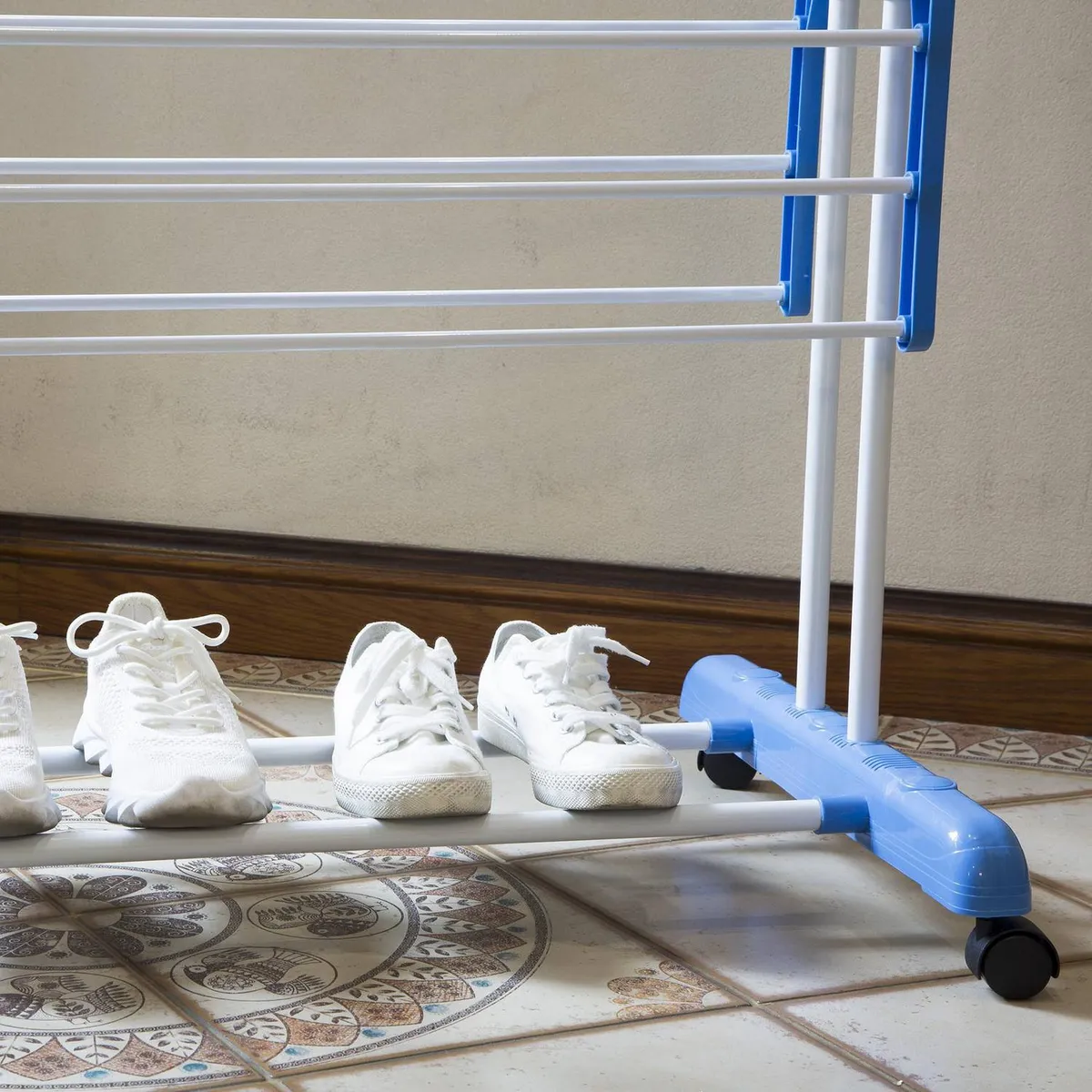 GENERICO - Tendedero Colgador Para Ropa Tamaño XL 6 Alas Con Ruedas