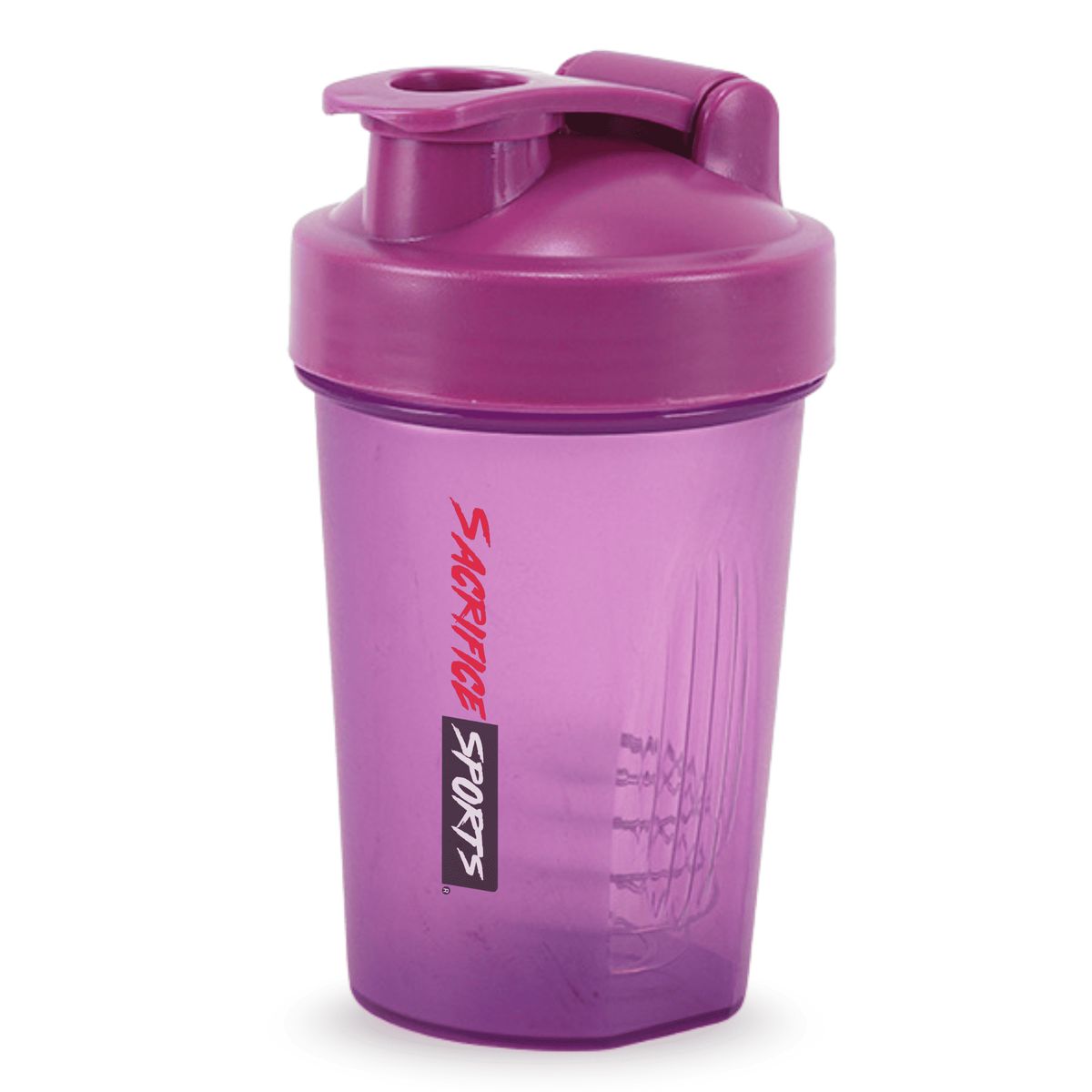 GENERICO - Botella Shaker para Proteina Sacrifice Sports Morada