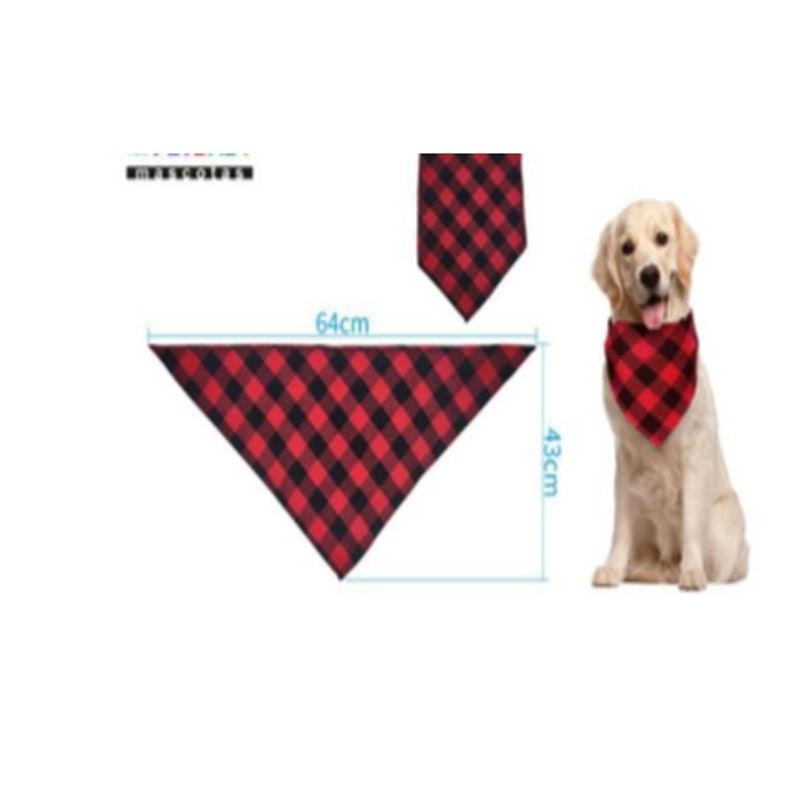 GENERICO - Toalla De Saliva Para Mascotas Perros 64x43cm Rojo