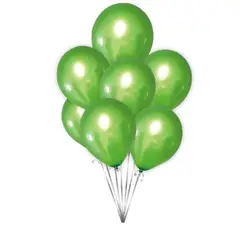 GENERICO - Globo Latex Color Verde 10 Unidades 23 Cm