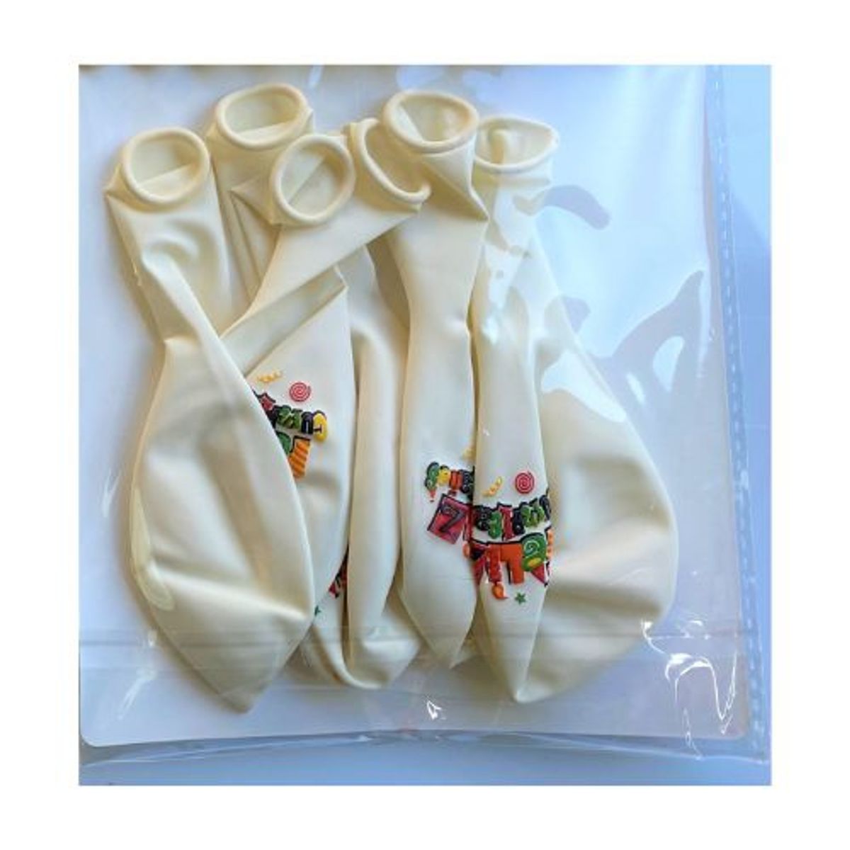 GENERICO - Paquete Globos Color Blanco 6 Unidades 30 Cm