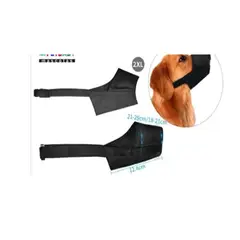 GENERICO - Bozal Para Perros Cuidado Talla 2XL Negro