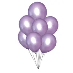 GENERICO - Globo Color Morado Latex 10 Unidades 23 Cm