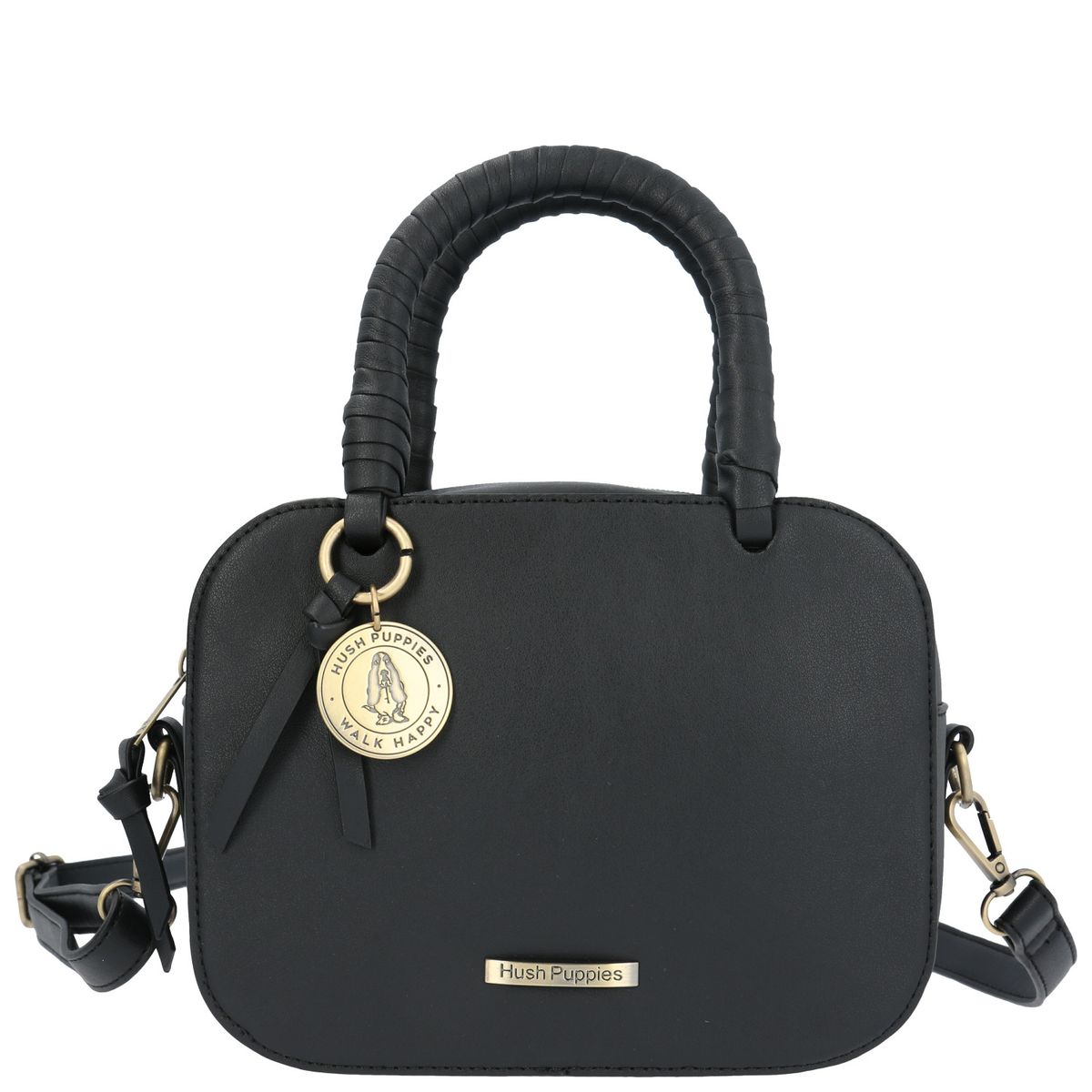 HUSH PUPPIES - Cartera Mujer Mabby Cross Negro HUSH PUPPIES