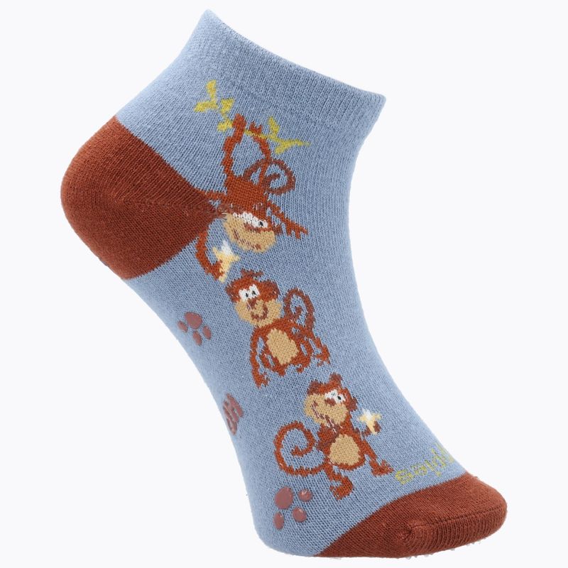 HUSH PUPPIES - Calcetín Algodón Niño Ped Monkeys Azul HUSH PUPPIES