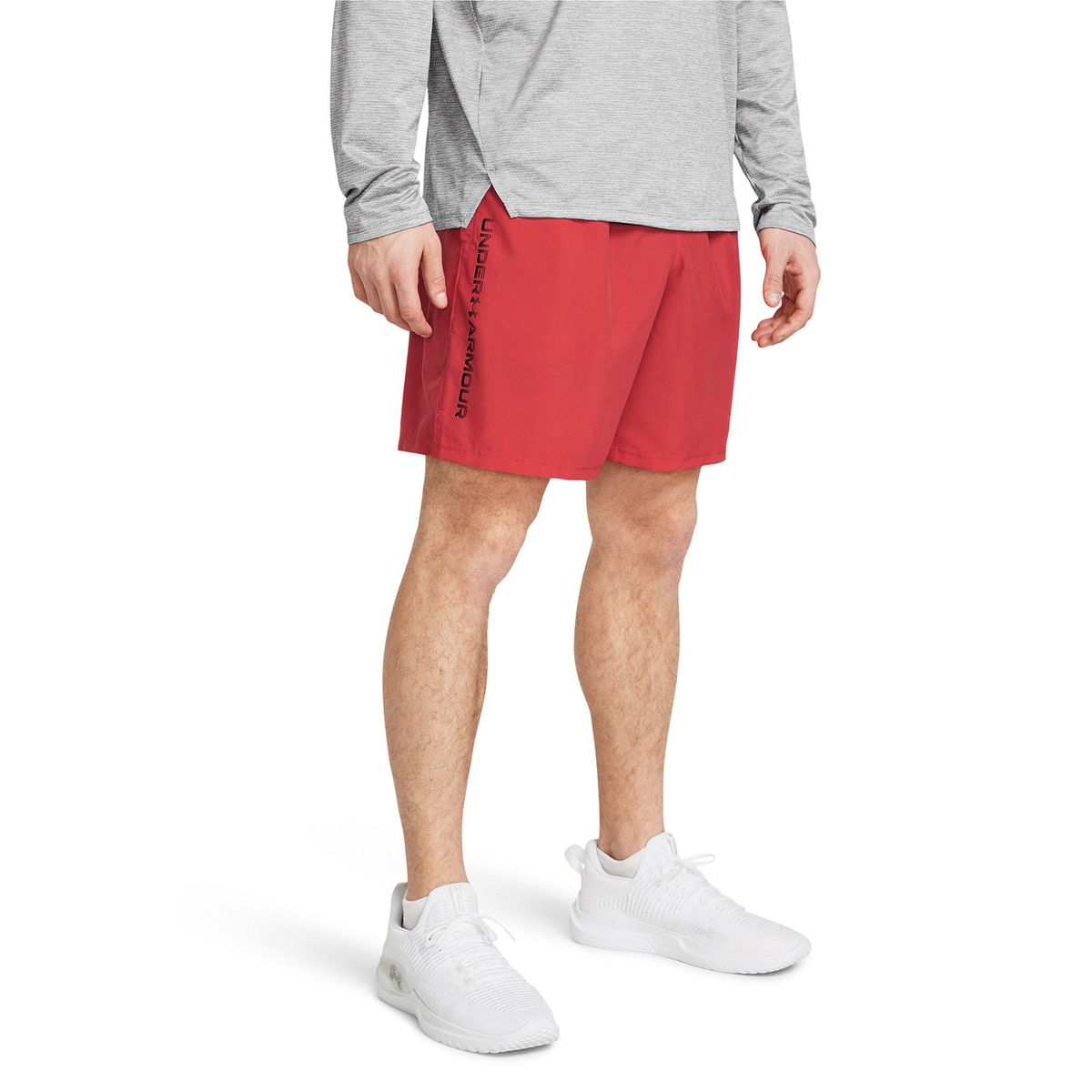 UNDER ARMOUR - Shorts UA Woven Wordmark para Hombre Rojo UNDER ARMOUR