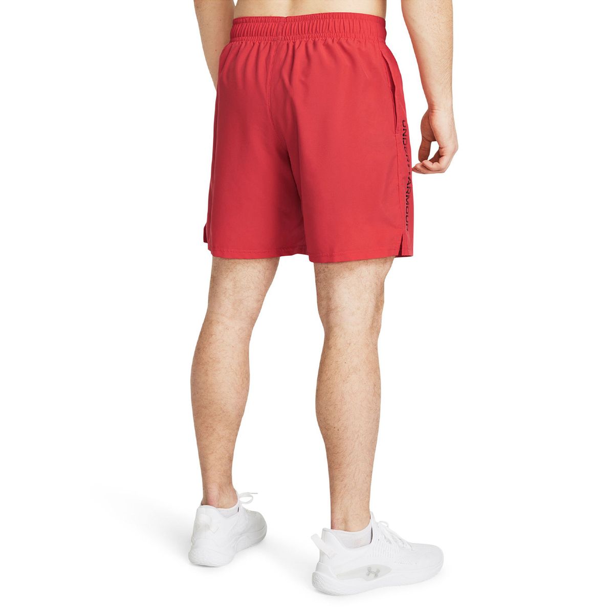 UNDER ARMOUR - Shorts UA Woven Wordmark para Hombre Rojo UNDER ARMOUR