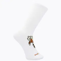 HUSH PUPPIES - Calcetín Algodón Niño Dog Rib Blanco