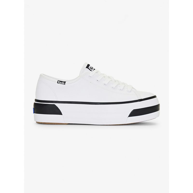 KEDS - Zapatilla Mujer Triple Up Bumper Foxing Blanca KEDS