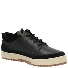 HUSH PUPPIES - Zapatilla Cuero Niño Slalom Low Azul