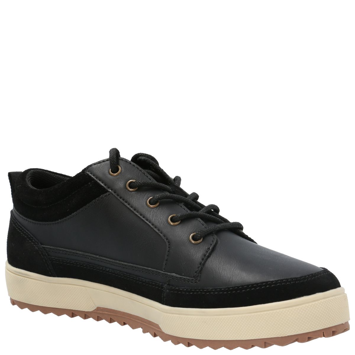 HUSH PUPPIES - Zapatilla Cuero Niño Slalom Low Azul HUSH PUPPIES