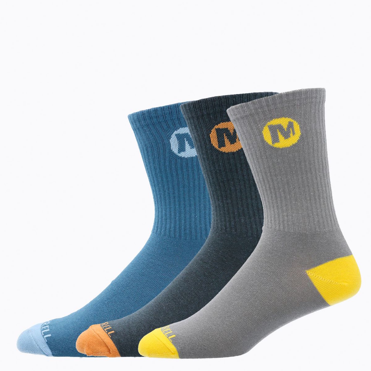 MERRELL - Pack 3 Calcetines Unisex Crew Multicolor MERRELL