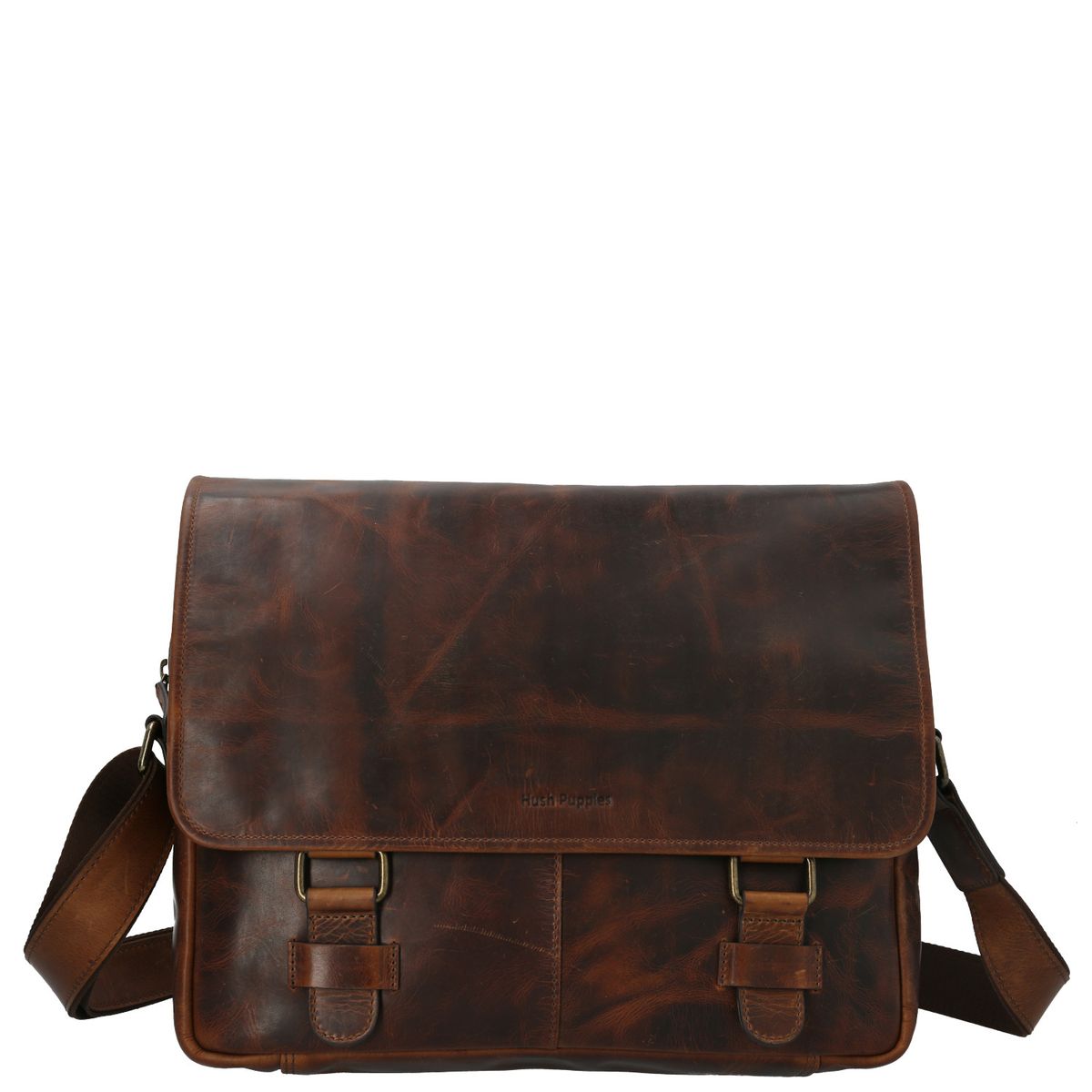 HUSH PUPPIES - Maletin Cuero Hombre St Edward Café HUSH PUPPIES