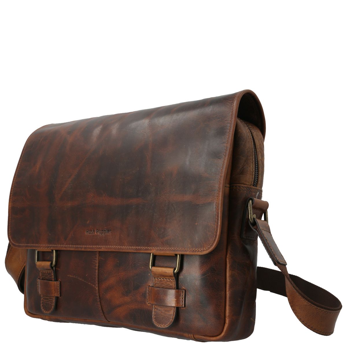 HUSH PUPPIES - Maletin Cuero Hombre St Edward Café HUSH PUPPIES