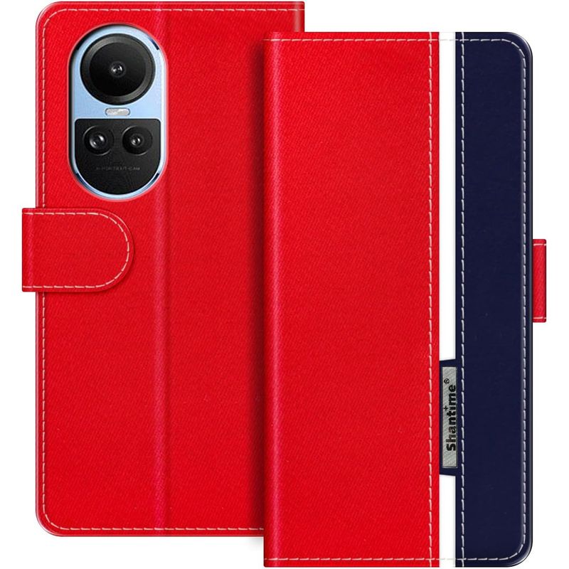 AORISSE - Carcasa con tapa Oppo Reno 10 5G Global - Rojo