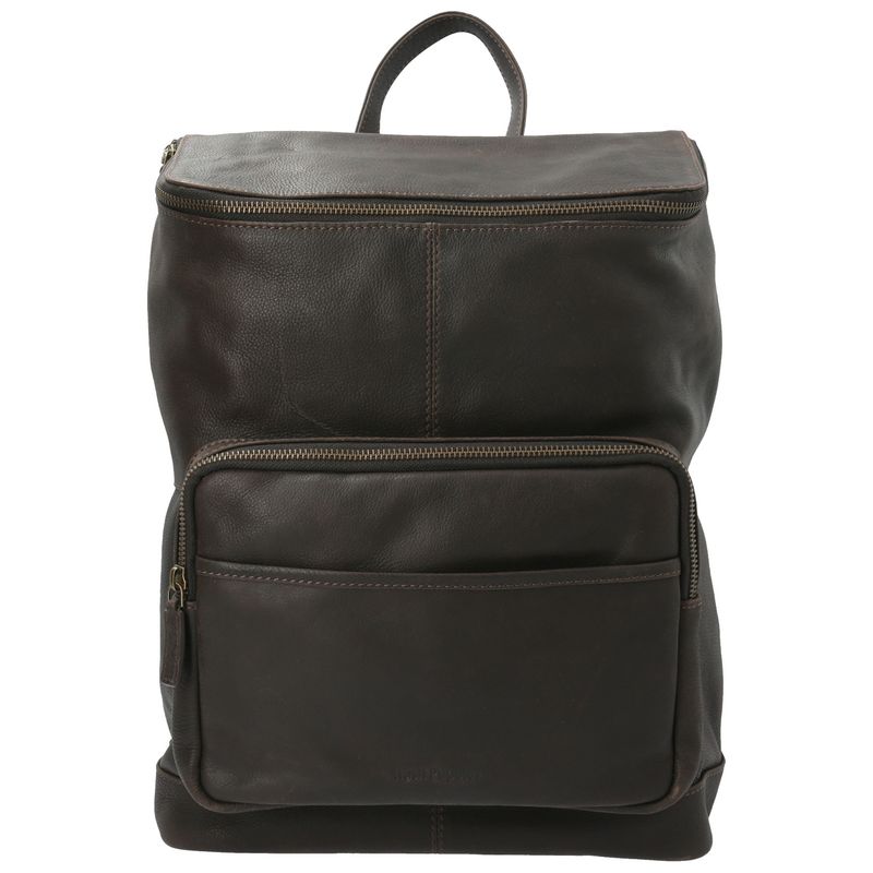 HUSH PUPPIES - Mochila Cuero Hombre Th Earl Back Café HUSH PUPPIES