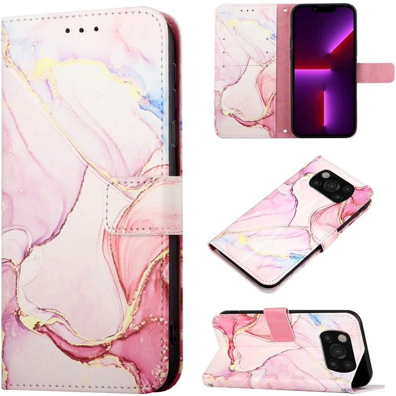 AORISSE - Carcasa Celular Xiaomi Poco X3 Poco X3 Pro - Rosado Marmoleado