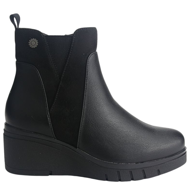 CHALADA - Botin Mujer Negro Casual Chalada Wedgenew-1