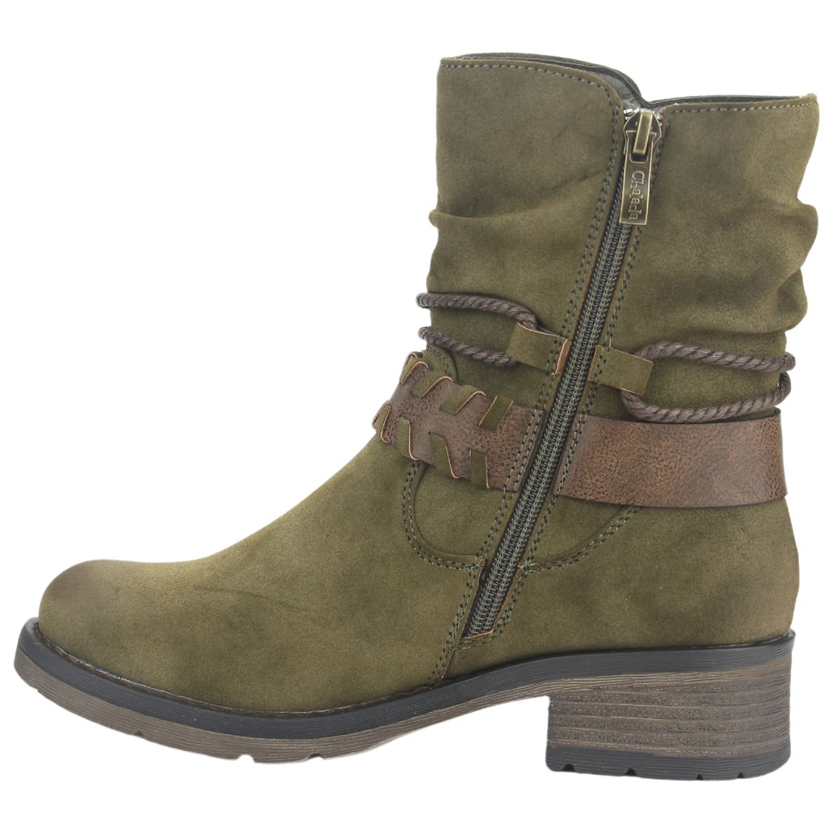 CHALADA - Botin Mujer Oliva Casual Chalada Torri-22