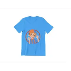 GENERICO - Polera Infantil Unisex Blippi Mono Perfil Estampado Algodon