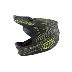 TROY LEE DESIGNS - Casco Bicicleta D3 Fiberlite Gris Amarillo TLD Talla M