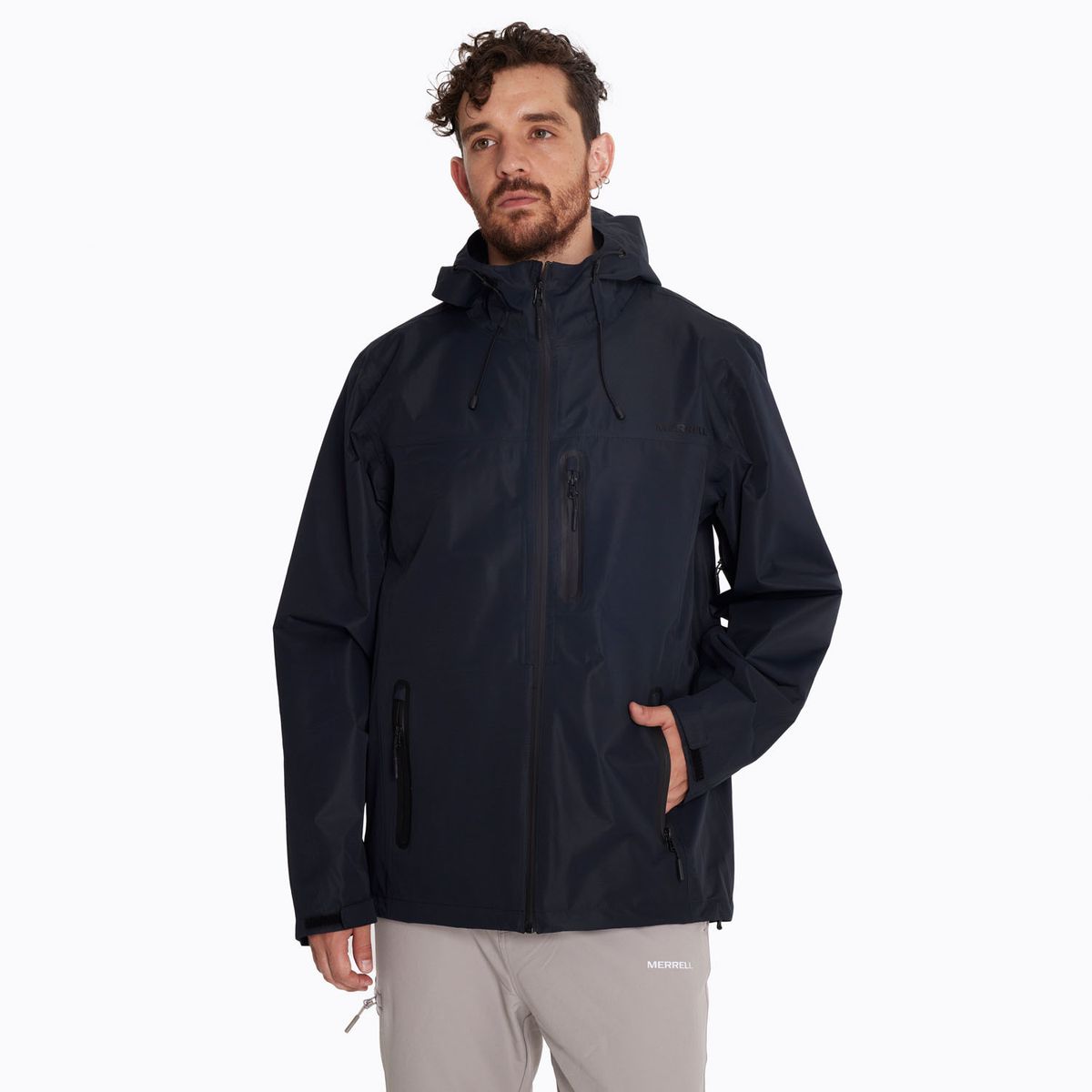 MERRELL - Chaqueta Impermeable Hombre Hardshell Negro MERRELL