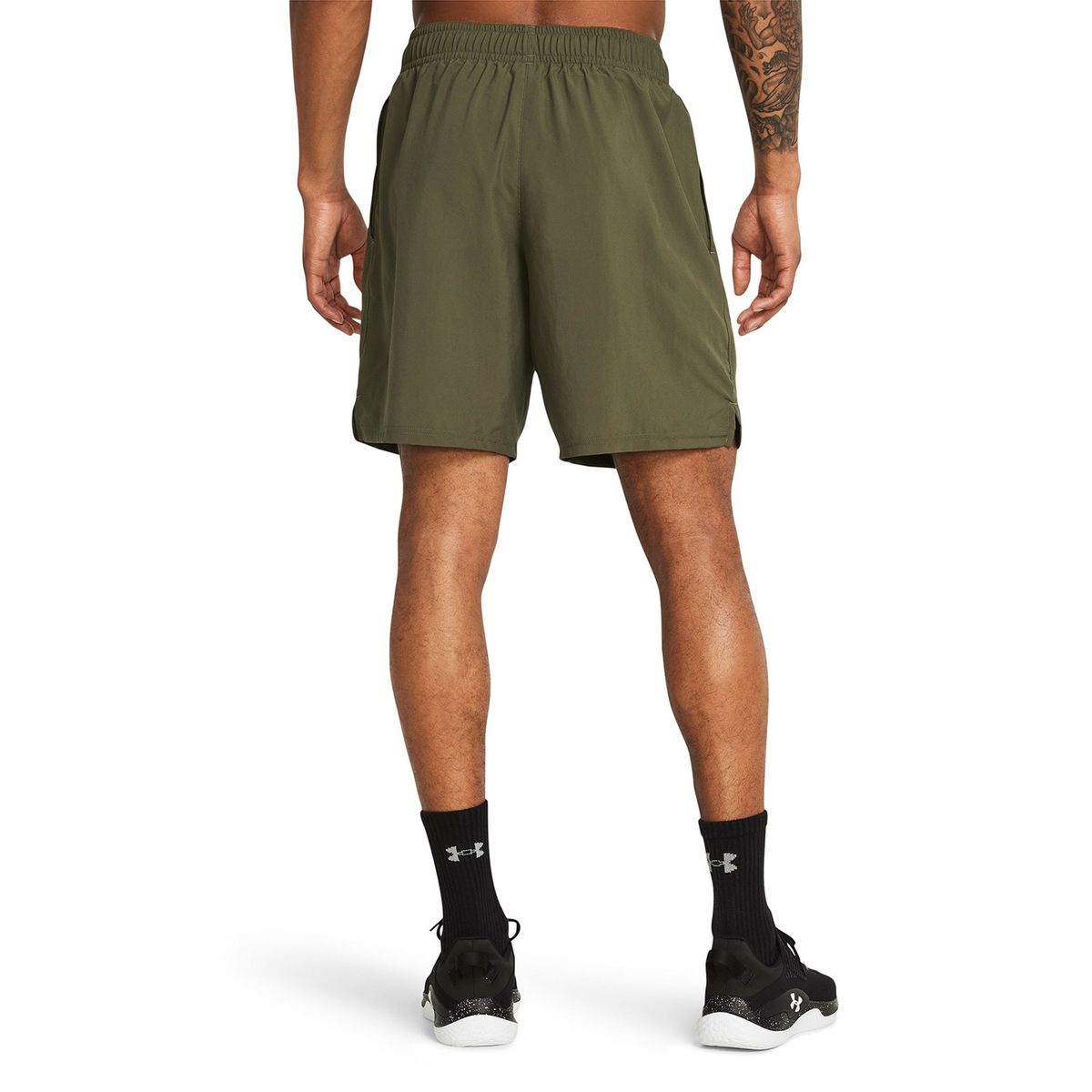 UNDER ARMOUR - Shorts UA Woven Wordmark para Hombre Verde UNDER ARMOUR