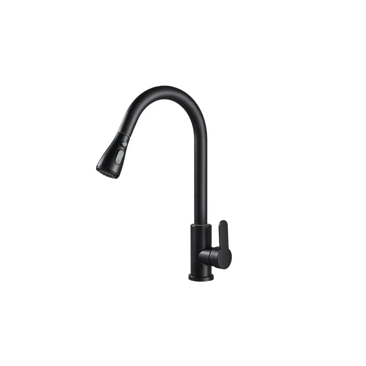 LABALAOS - Llave Monomando Lavaplatos Profesional Extraíble Negra