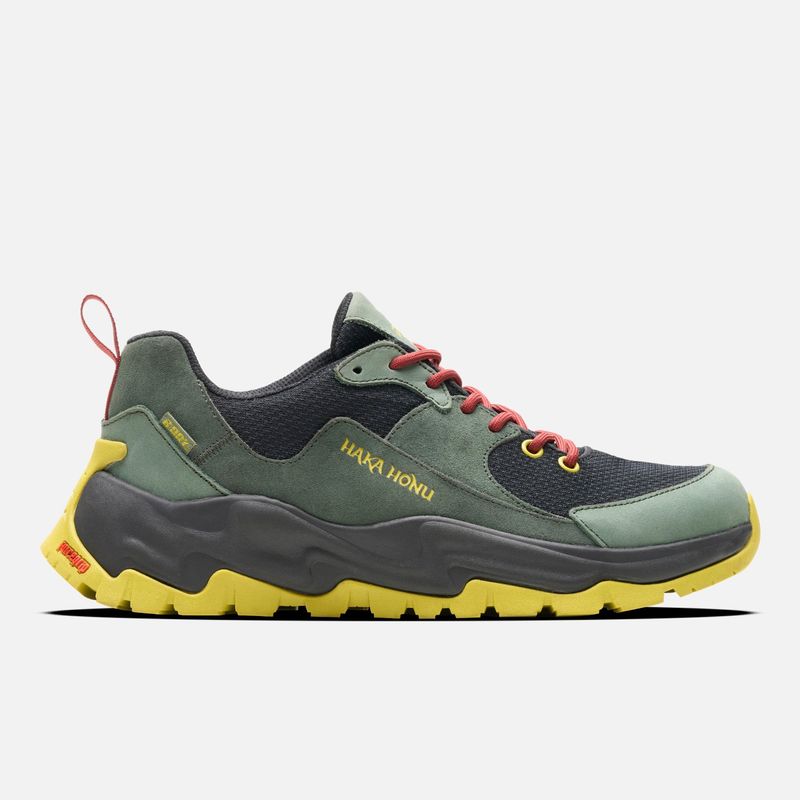 HAKA HONU - Zapato Hombre Cordillera Baja Verde Grisaceo Haka Honu