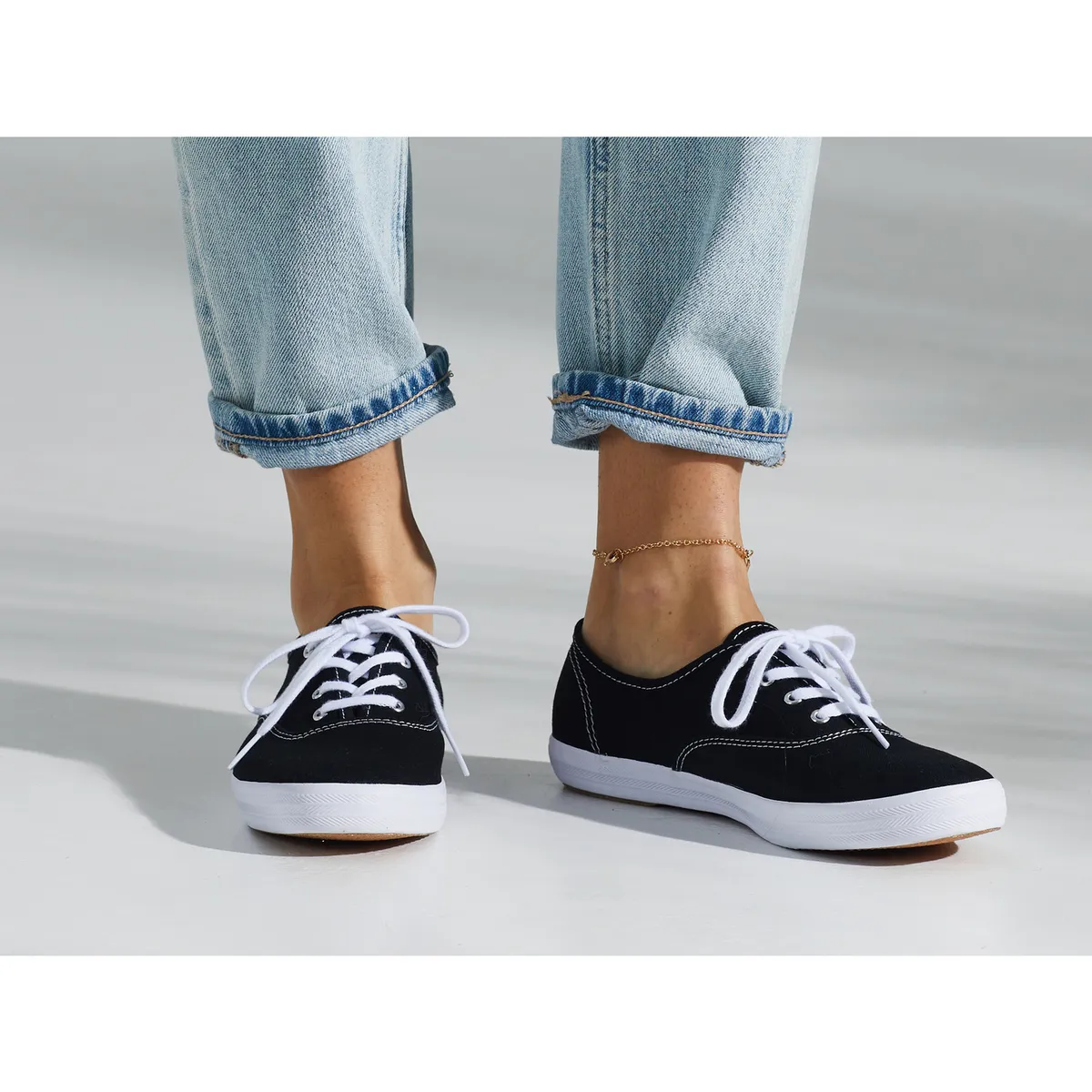 KEDS - Zapatilla Mujer Champion Canvas Negra KEDS