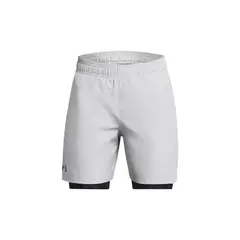 UNDER ARMOUR - Shorts 2 En 1 UA para Niño Gris