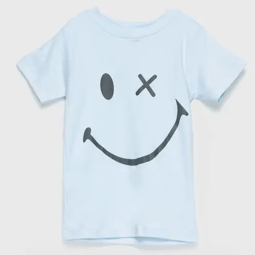 COYOTE KIDS - Polera celeste smile adulto algodón peruano - Celeste