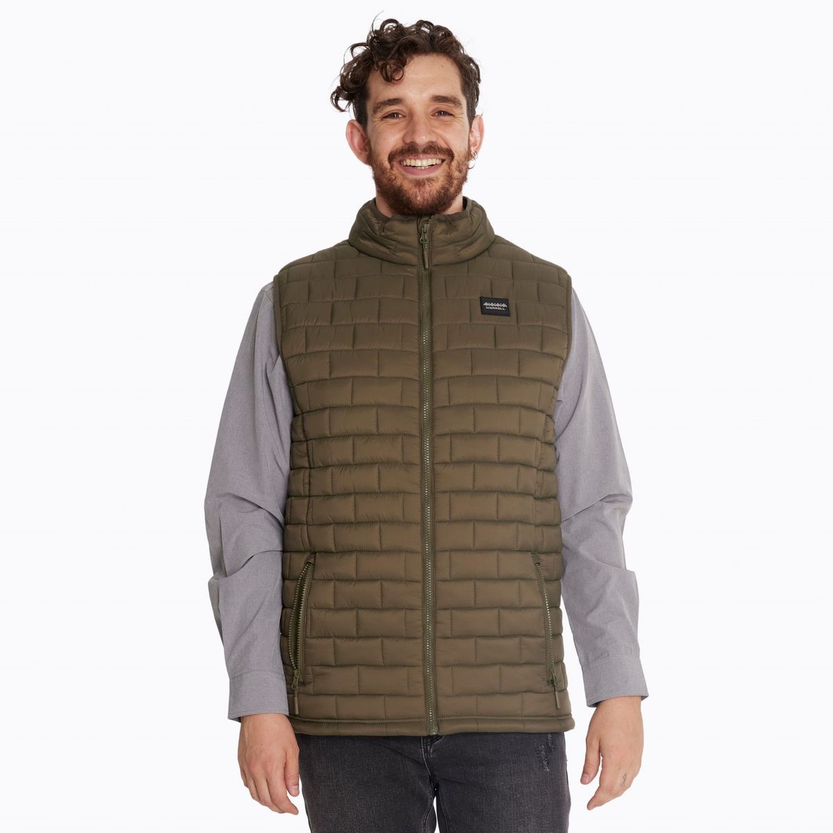 MERRELL - Parka Sin Mangas Hombre Vest Oliva MERRELL