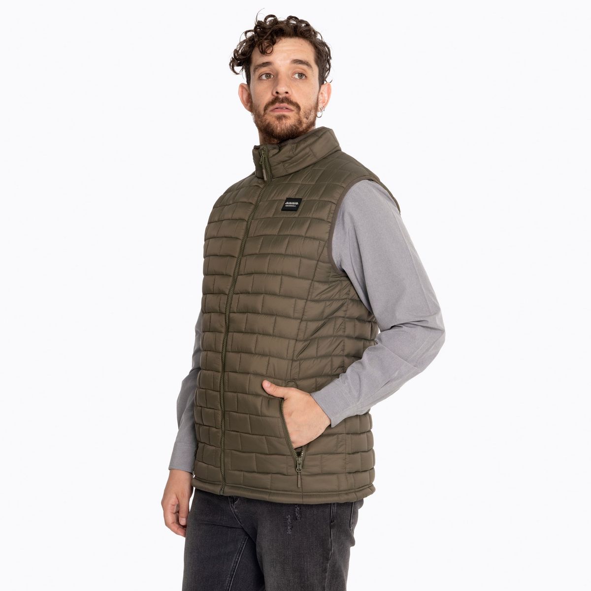 MERRELL - Parka Sin Mangas Hombre Vest Oliva MERRELL