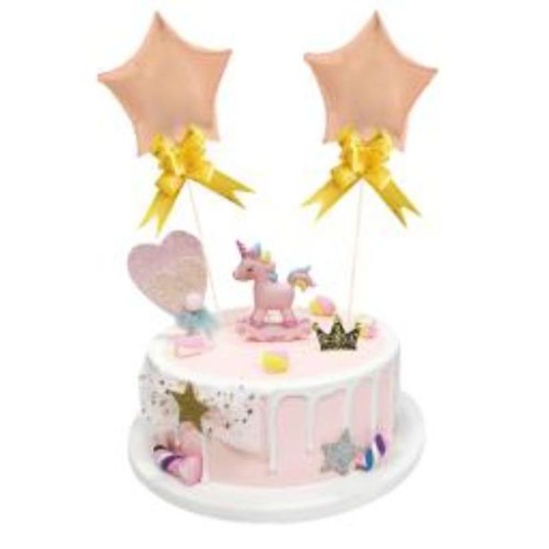 GENERICO - Globo Mini Estrella 13X13 Cm Color Oro Rosa