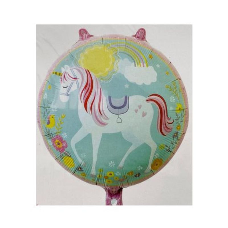 GENERICO - Globo Unicornio 1 Unidad 45 X 45 Cm