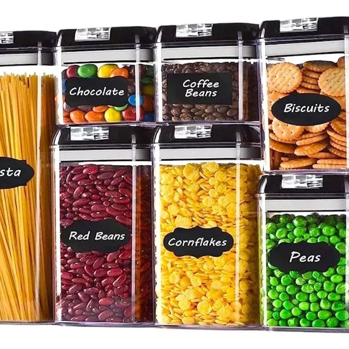 GENERICO - Organizador Despensa Frascos Para Condimentos Recipientes