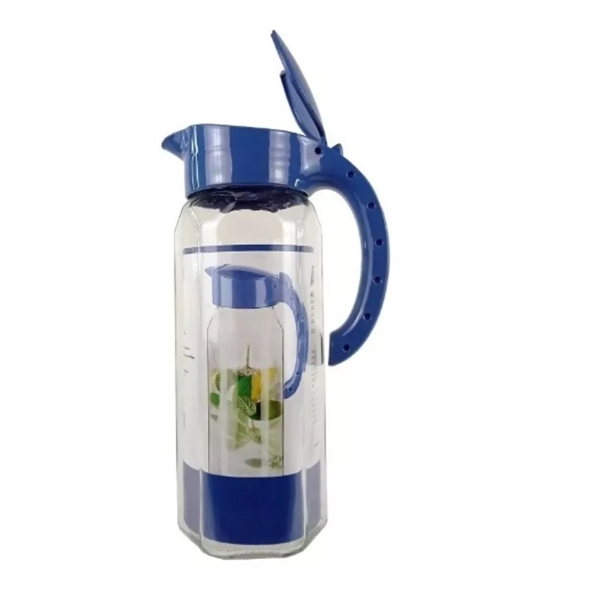 GENERICO - Jarra De Agua Jugos Bebidas Con Tapa, Vidrio 1.5 L.